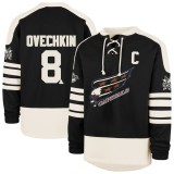 Washington Capitals hanorac de bărbați NHL &acute;47 Black Player Name &amp;amp; Number Sweep Check - S