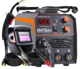 Aparat invertor sudura MIG MMA 200A electrozi sarma flux fara gaz + Masca sudura cu inchidere automata (KD1872+V75207)