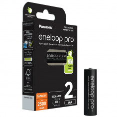 Eneloop Acumulatori Ni-mh 1.2 V Aa R6 2500 Mah Preincarcati Pro Bk-3hcde/2be Eco Plastic Free Blister 2