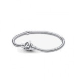 Pandora Moments Marvel 590784C00-17 Brățară Damă Argint Sterling 925 Snake Chain pentru Charmuri Logo Avengers 17cm