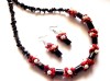 Set onix ,coral si perle naturale 43123