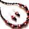 set onix ,coral si perle naturale 43123