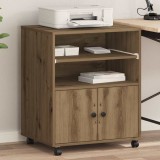 vidaXL Suport pentru imprimantă stejar artizanal 60 x 48 x 74 cm