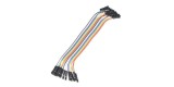 Set cabluri breadboard cu conectori mama-mama, lungime 20cm, set 40 fire colorate