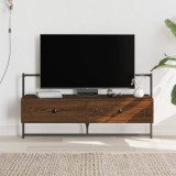 Dulap TV montat pe perete, stejar maro, 100,5x30x51 cm, lemn, vidaXL