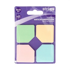 Notite Autoadezive Strigo Patrate, 4A 20 File, Pastel, 35A 35 mm