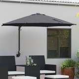 VidaXL Umbrelă de Terasă Antracit Oțel vopsit electrostatic, Poliester