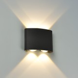 Fantas Aplica LED de Exterior si Interior, 4 Surse x 1W, IP65, ABS, Negru, 3000K ModernLight Concept