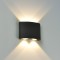 Aplica LED de Exterior si Interior, 4 Surse x 1W, IP65, ABS, Negru, 3000K ModernLight Concept