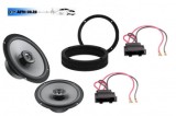 Pachet Audio Auto Hertz VW Golf 4 IV Passat B5, Difuzoare 165mm, 220W, Inele Adaptare