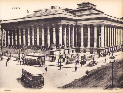 Litografie La Bourse foto