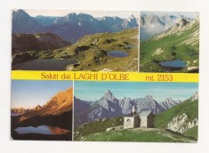 FA17 - Carte Postala- ITALIA - Laghi D&#039;Olbe, circulata 1991