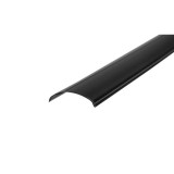 Capac Unghiular Banda LED, 2m, Negru, Policarbonat - Profil Protectie LED, Montaj Facil, Rezistent