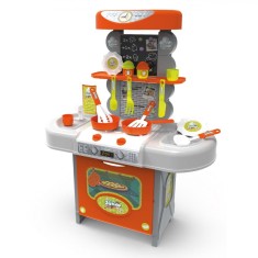 Bucătărie Jucărie, Junior Chef, Cu Aragaz și 15 Accesorii, &Icirc;nălțime 67cm, Multicolor, Plastic, V&acirc;rstă 3+ Ani