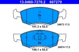 ATE 13.0460-7270.2 set placute frana,frana disc