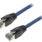 Cabluri patch S/FTP Cat 8.1 0,5m LSZH albastru 26AWG