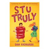 Carte "Stu Truly" pentru copii, poveste despre Stuart Truly, personaje cu sentimente confuze, tematica vegetarianism.