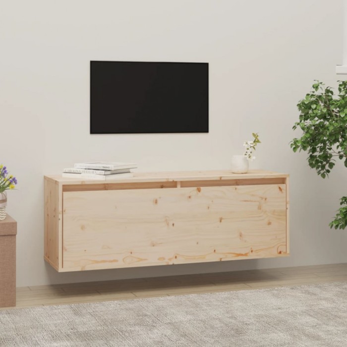 Gossi dulap de perete, 100x30x35 cm, lemn masiv de pin