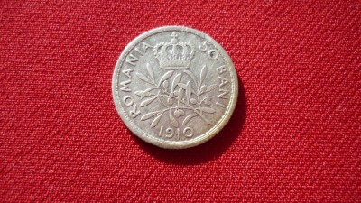 50 BANI 1910 ARGINT ***** foto