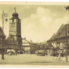 2522 - SIBIU, Market, Romania - old postcard - used - 1939