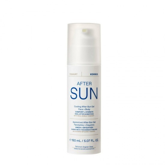 Gel după soare răcoritor cu iaurt KORRES pentru față și corp 150 ml