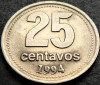 Moneda 25 CENTAVOS - ARGENTINA, anul 1994 * cod 3293, America Centrala si de Sud