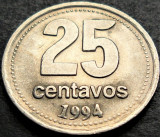 Cumpara ieftin Moneda 25 CENTAVOS - ARGENTINA, anul 1994 * cod 3293, America Centrala si de Sud