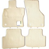 Covorașe cauciuc bej/crem pentru VW Passat B8 Octavia 3 Audi A3 8V 2015->>