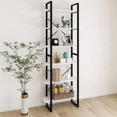 vidaXL Dulap &icirc;nalt, alb, 80x30x210 cm, lemn masiv de pin 806543