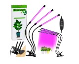Lampa LED pentru plante cu suport si telecomanda, lumina roz, Lean 29305
