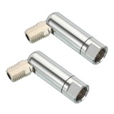 Adaptor pentru plafon &icirc;nclinat, filet M8, 180/350&deg;, set de 2 bucăți &ndash; Crom