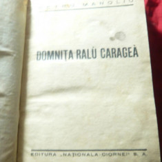 1939 Petru Manoliu - Domnita Ralu Caragea - ed.Nationala Ciornei 309 p T10