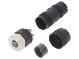 Mufă M12 5 PIN mamă pe cablu cu şurub L-Power
