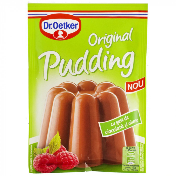 Praf de Budinca cu Gust de Ciocolata si Alune Dr. Oetker, 48 g, Praf pentru Budinca, Mix pentru Budinca, Mix de Budinca, Budinca Instant, Budinca de C