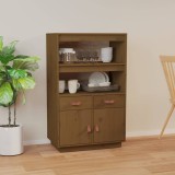 vidaXL Dulap &icirc;nalt, maro miere, 67x40x108,5 cm, lemn masiv de pin