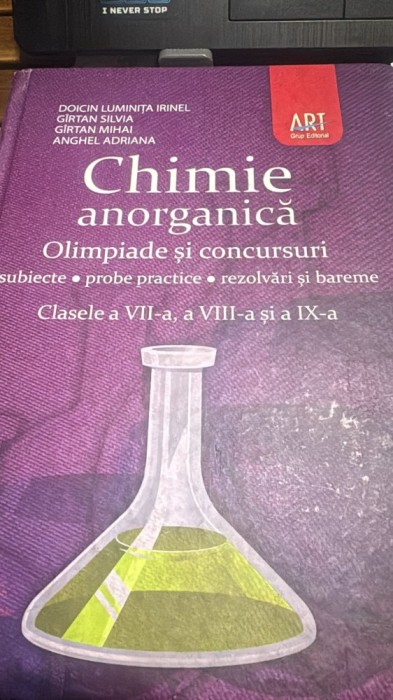Chimie anorganică. Olimpiade şi concursuri. Clasele a VII-a, a VIII-a, şi a IX-a