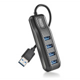 Hub USB 3.0 NGS Port 3.0, 4 porturi, negru