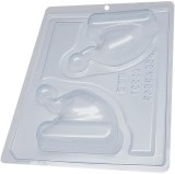 Cumpara ieftin Forma pentru ciocolata BWB 10049, 18.5 x 24 cm, plastic, silicon, transparent