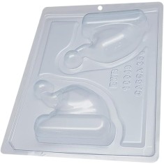 Forma pentru ciocolata BWB 10049, 18.5 x 24 cm, plastic, silicon, transparent