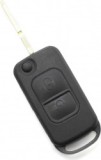 Mercedes Benz - Carcasa tip cheie briceag cu 2 butoane lama 4 piste, Carguard
