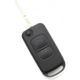 Mercedes Benz - Carcasa tip cheie briceag cu 2 butoane lama 4 piste