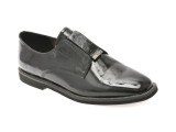 Pantofi EPICA negri, 1F6529, din piele naturala lacuita
