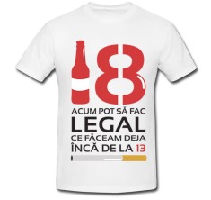 Tricou &amp;quot; Acum pot sa fac legal ce faceam deja inca de la 13 &amp;quot; foto