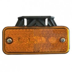 Lampa remorca laterala cu led portocalie 12V, 11 x 5 cm cu omologare E-mark foto