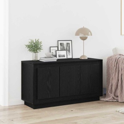 vidaXL Bufet Stejar negru 102 x 35 x 55 cm Lemn compozit foto