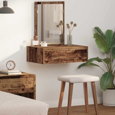 vidaXL Masă de Machiaj cu sertar Maro 60 x 40 x 70 cm Lemn compozit 865197 foto
