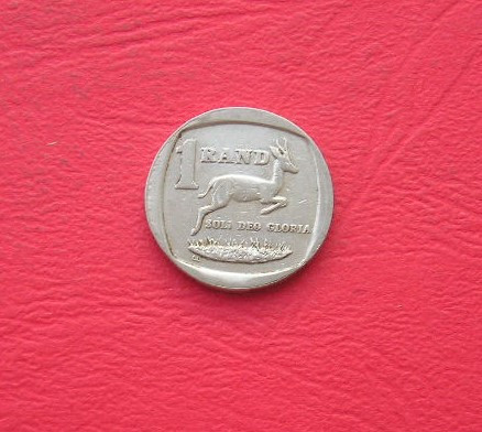 C50 - Moneda foarte veche - 1 rand - Africa de Sud - 1999