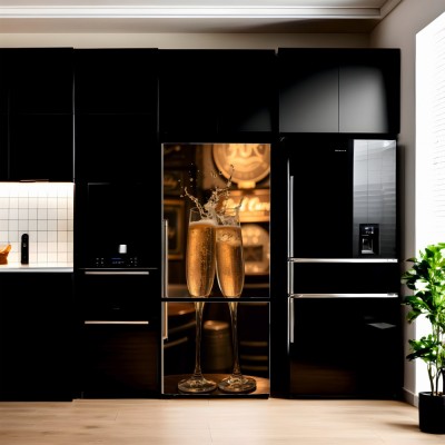 Folie imprimata color pentru decor Frigider, dimensiune 200 x 90cm, model: AVX-FR33 foto