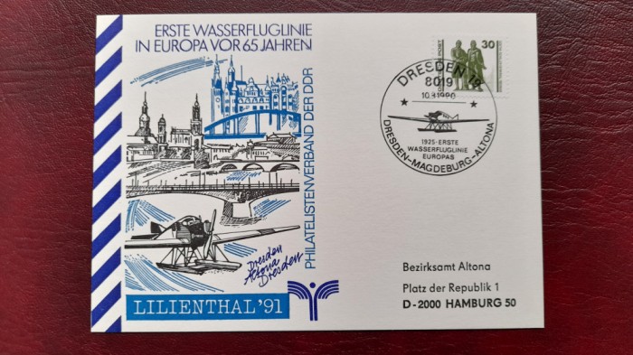 1990-DDR Plic omag. Drezda-Hamburg