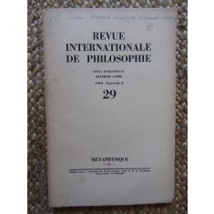 Revue Internationale de Philosophie 1954 FASCICULE 3 / 29